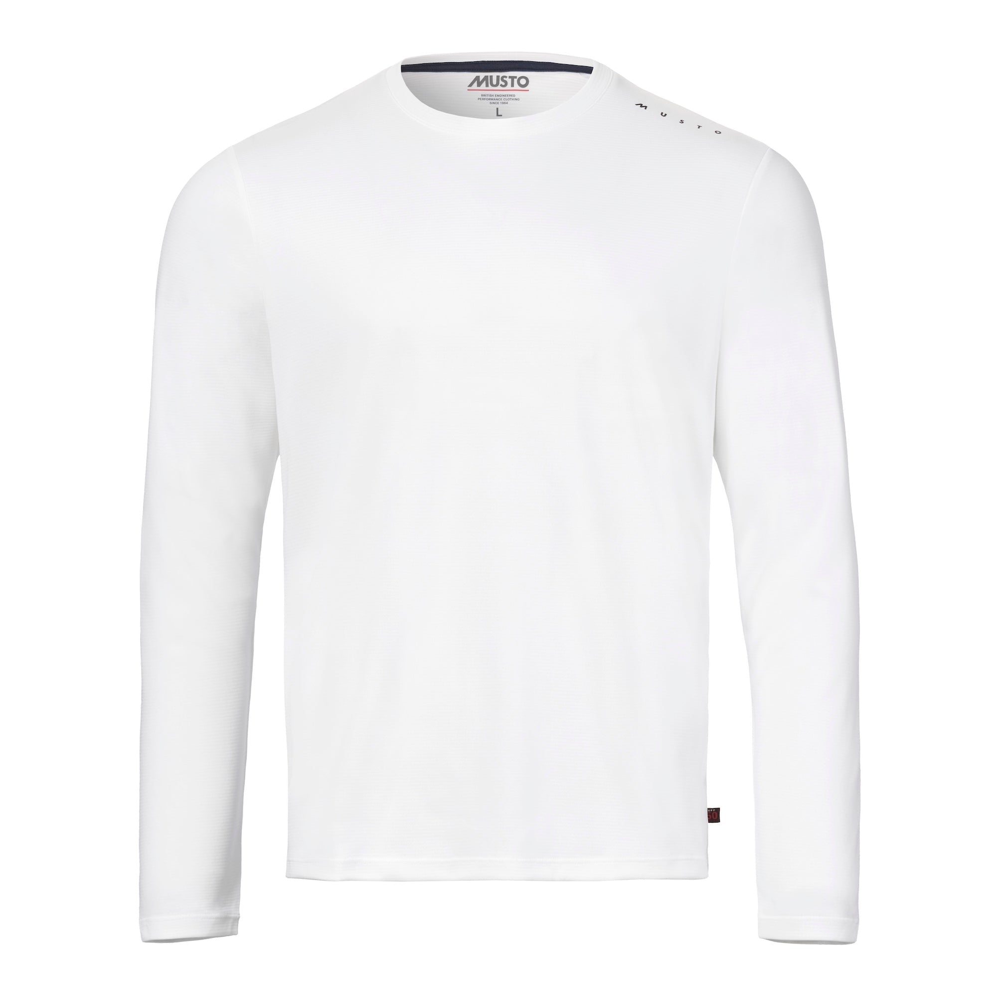 MUSTO Evo Sunblock Long Sleeve T-Shirt WHITE (Online only*) - Henry Bucks