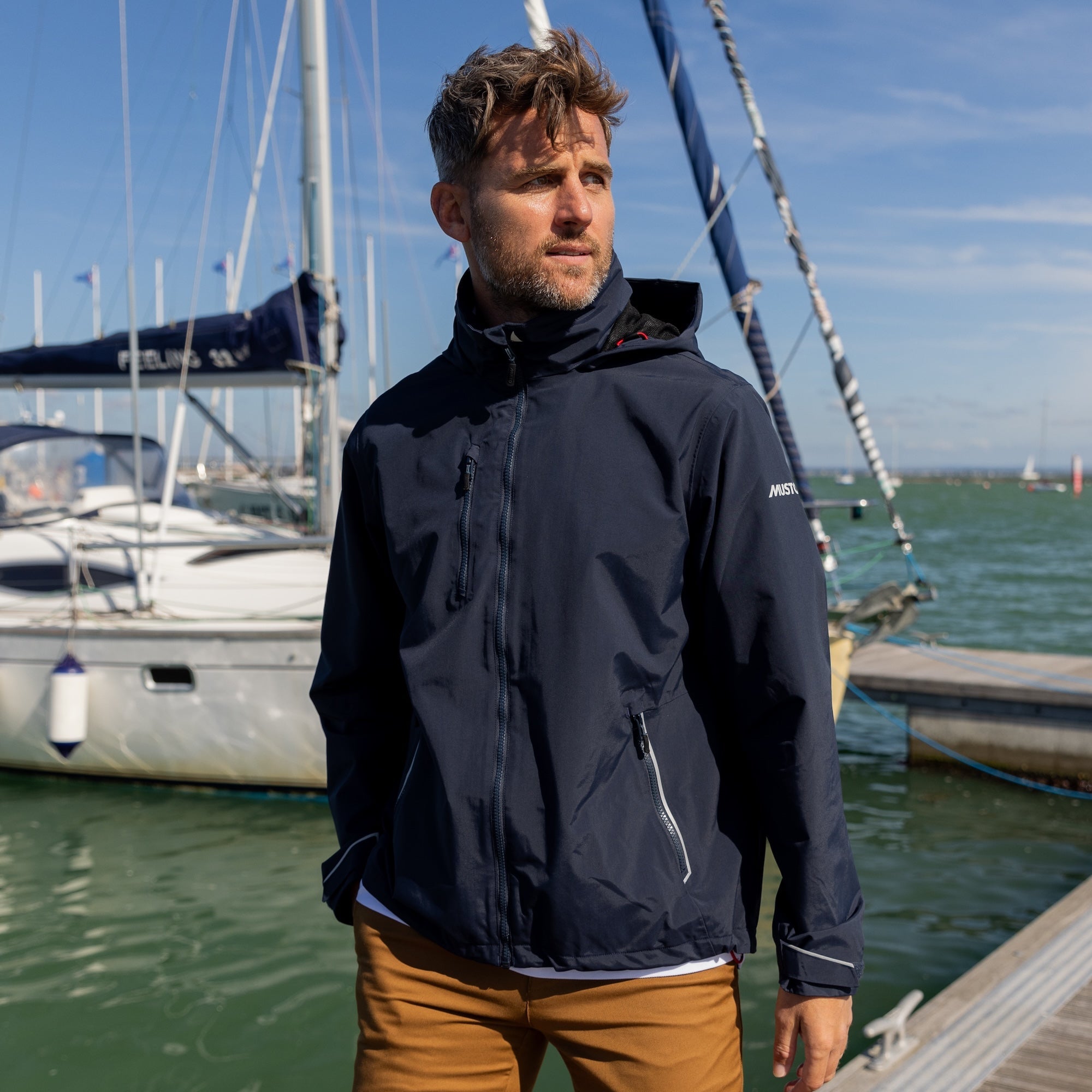 MUSTO Sardinia Jacket NAVY (Online only*) - Henry Bucks