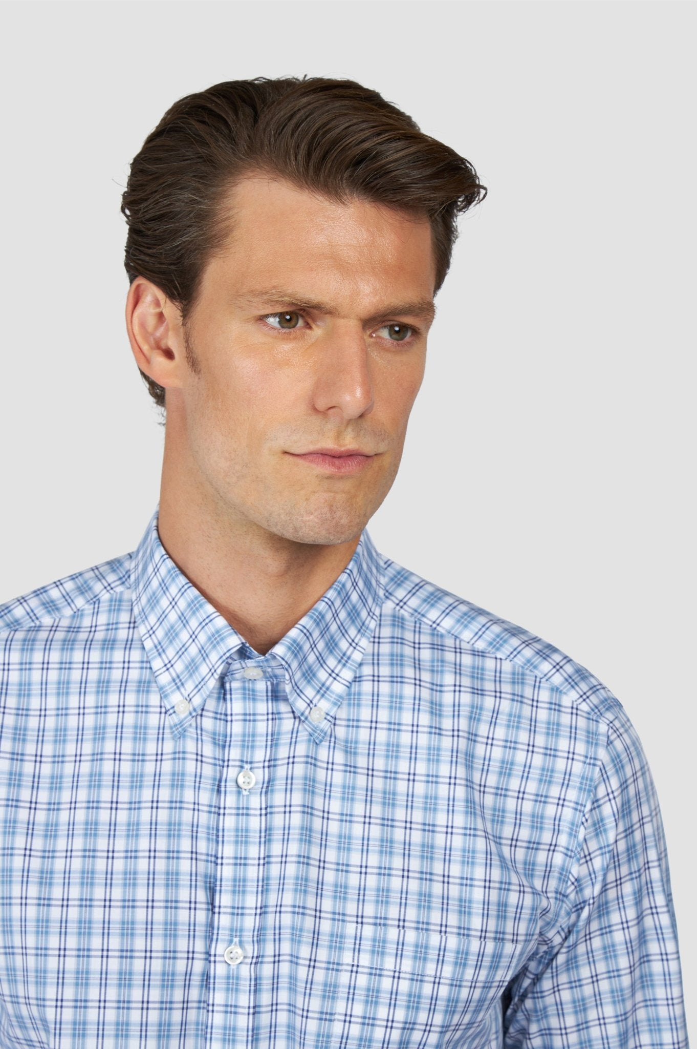 PAUL & SHARK Cotton Twill Shirt BLUE/WHITE - Henry Bucks