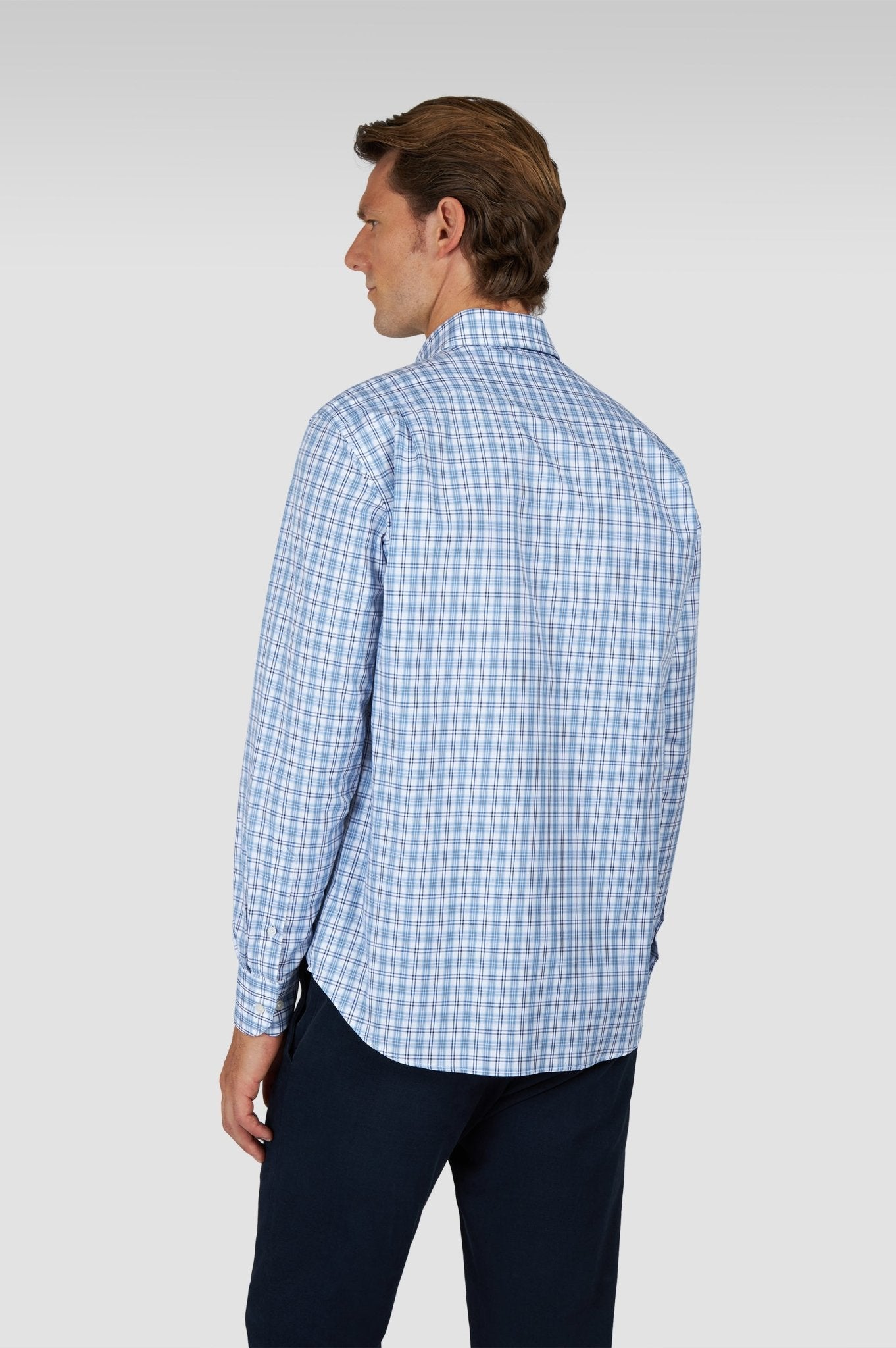 PAUL & SHARK Cotton Twill Shirt BLUE/WHITE - Henry Bucks