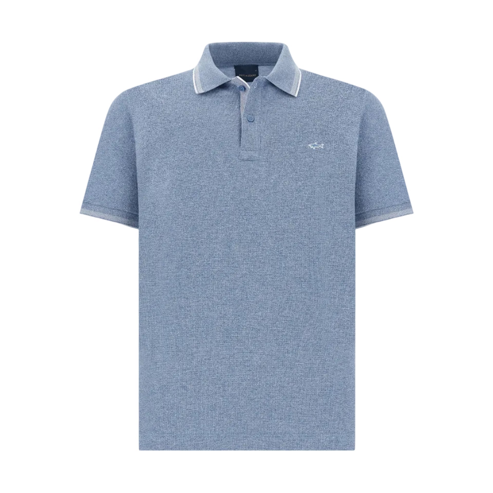 PAUL & SHARK Jaspe Cotton Pique Polo BLUE - Henry Bucks