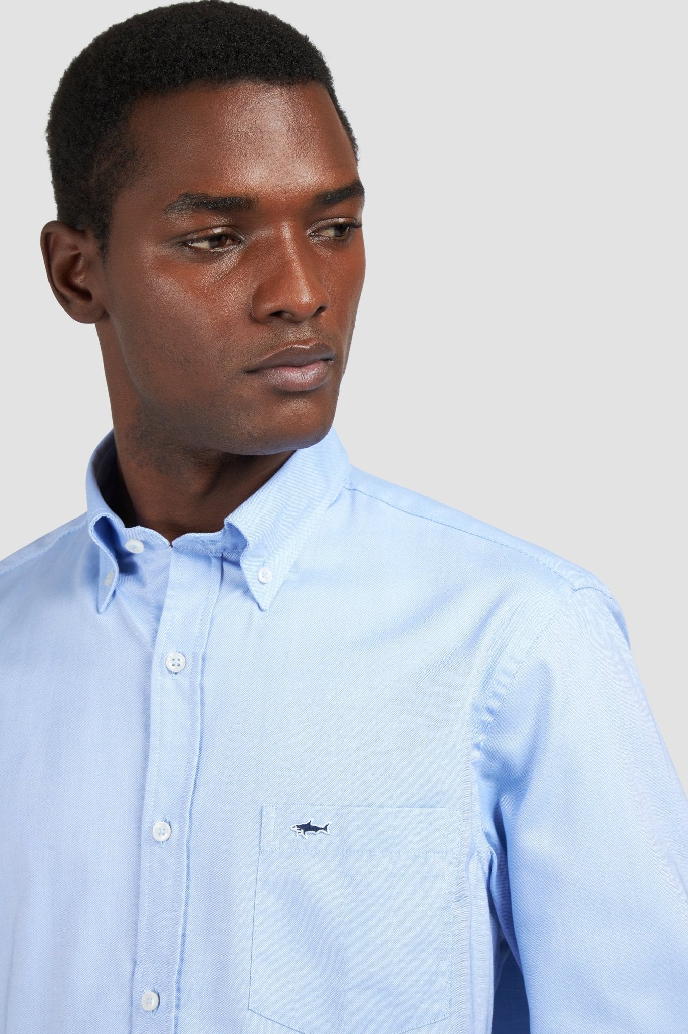 PAUL & SHARK Plain Cotton Shirt SKY - Henry Bucks