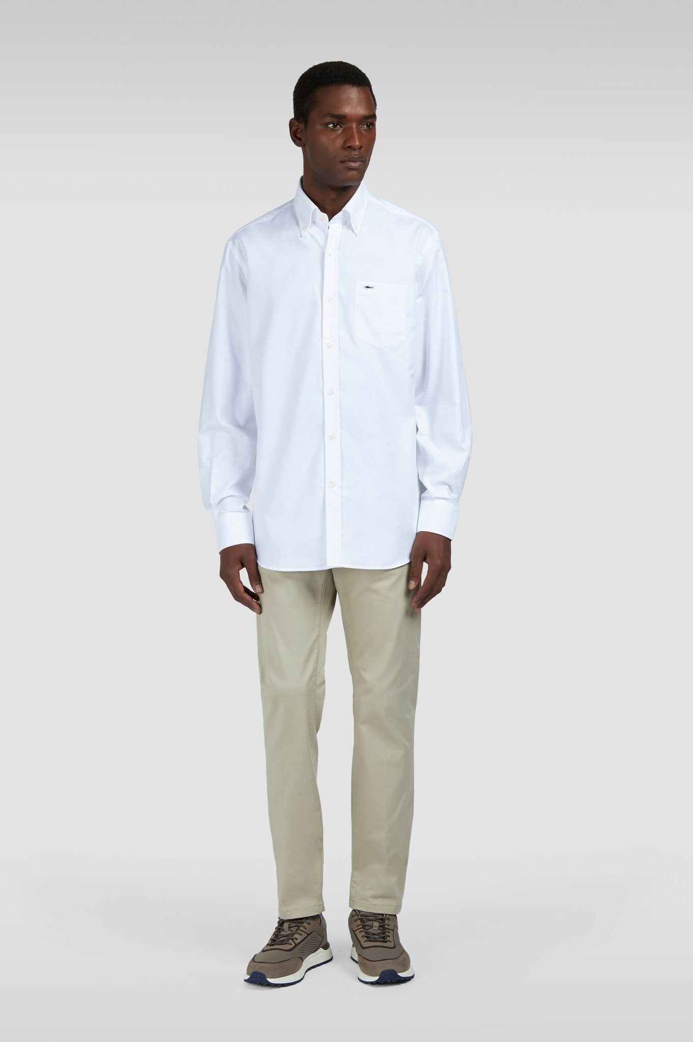 PAUL & SHARK Plain Cotton Shirt WHITE - Henry Bucks