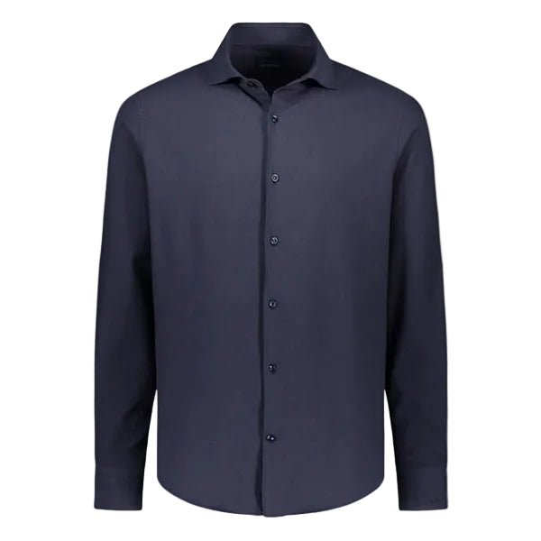 PAUL & SHARK Seersucker Cotton Shirt NAVY - Henry Bucks