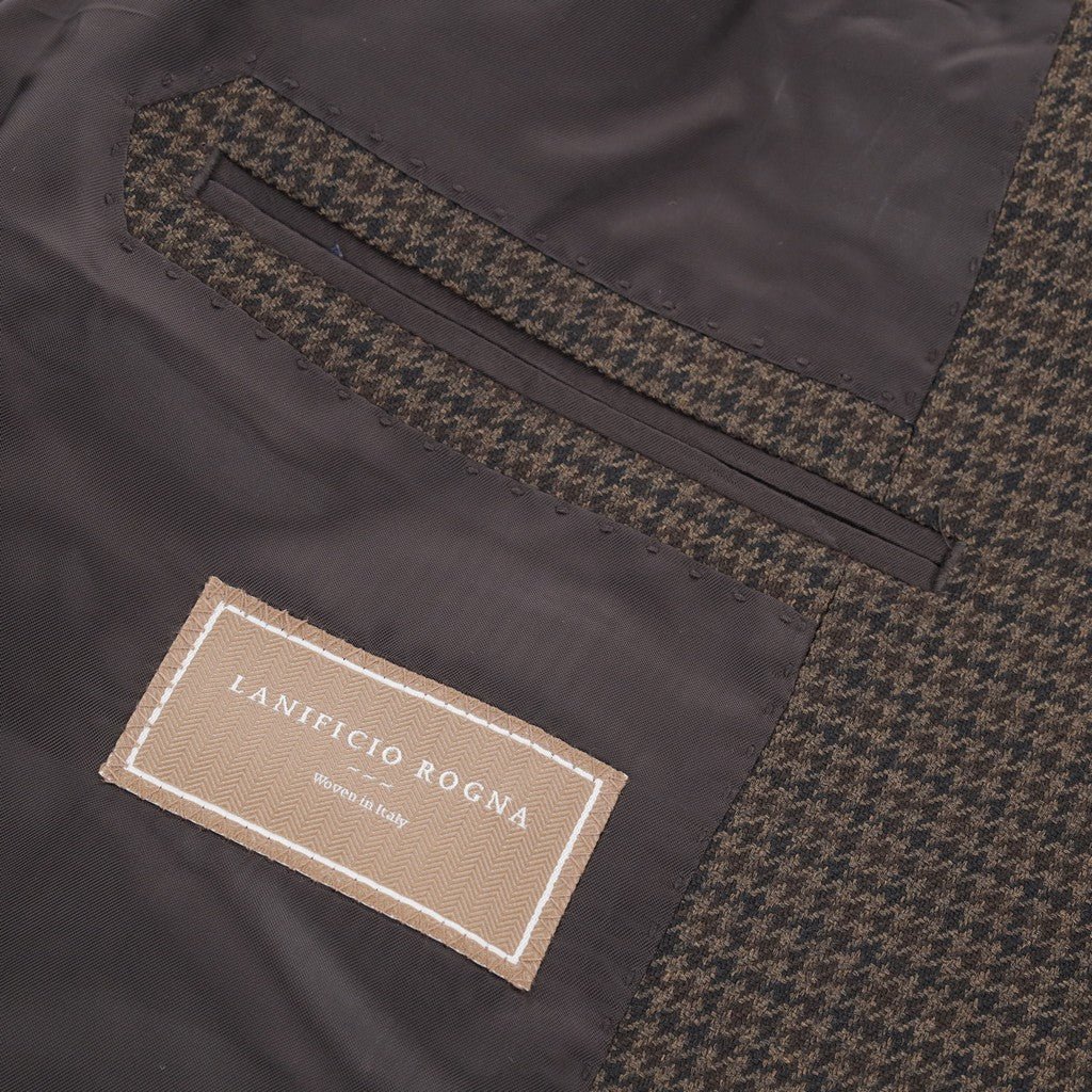 Sartorial Edge Rogna Houndstooth Wool Blazer CHOCOLATE - Henry Bucks