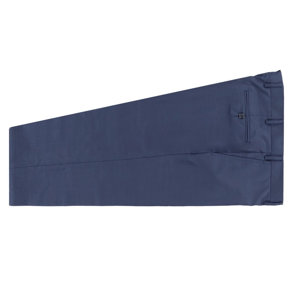 SARTORIAL EDGE VBC S150's Wool Slim Fit Suit MID NAVY - Henry Bucks