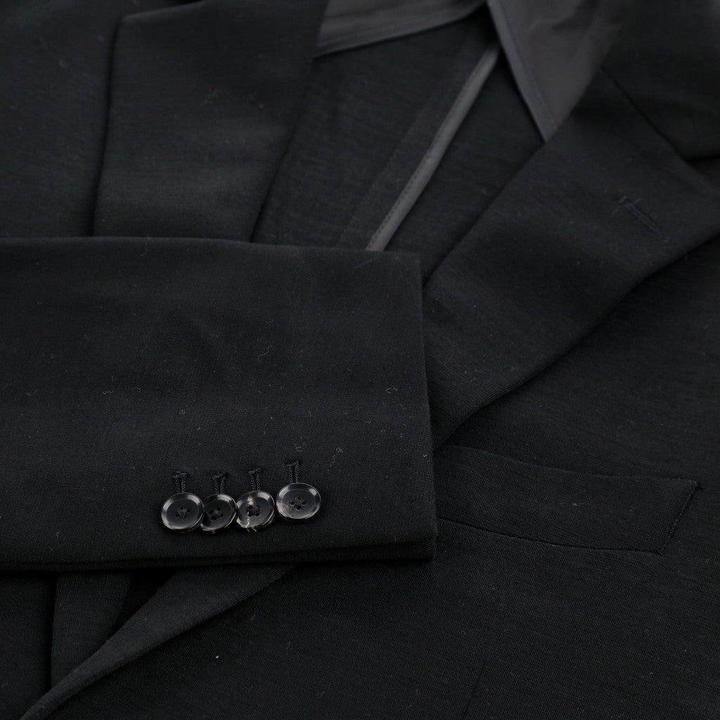 SARTORIAL EDGE Wool Edge Slim Notch Blazer BLACK - Henry Bucks