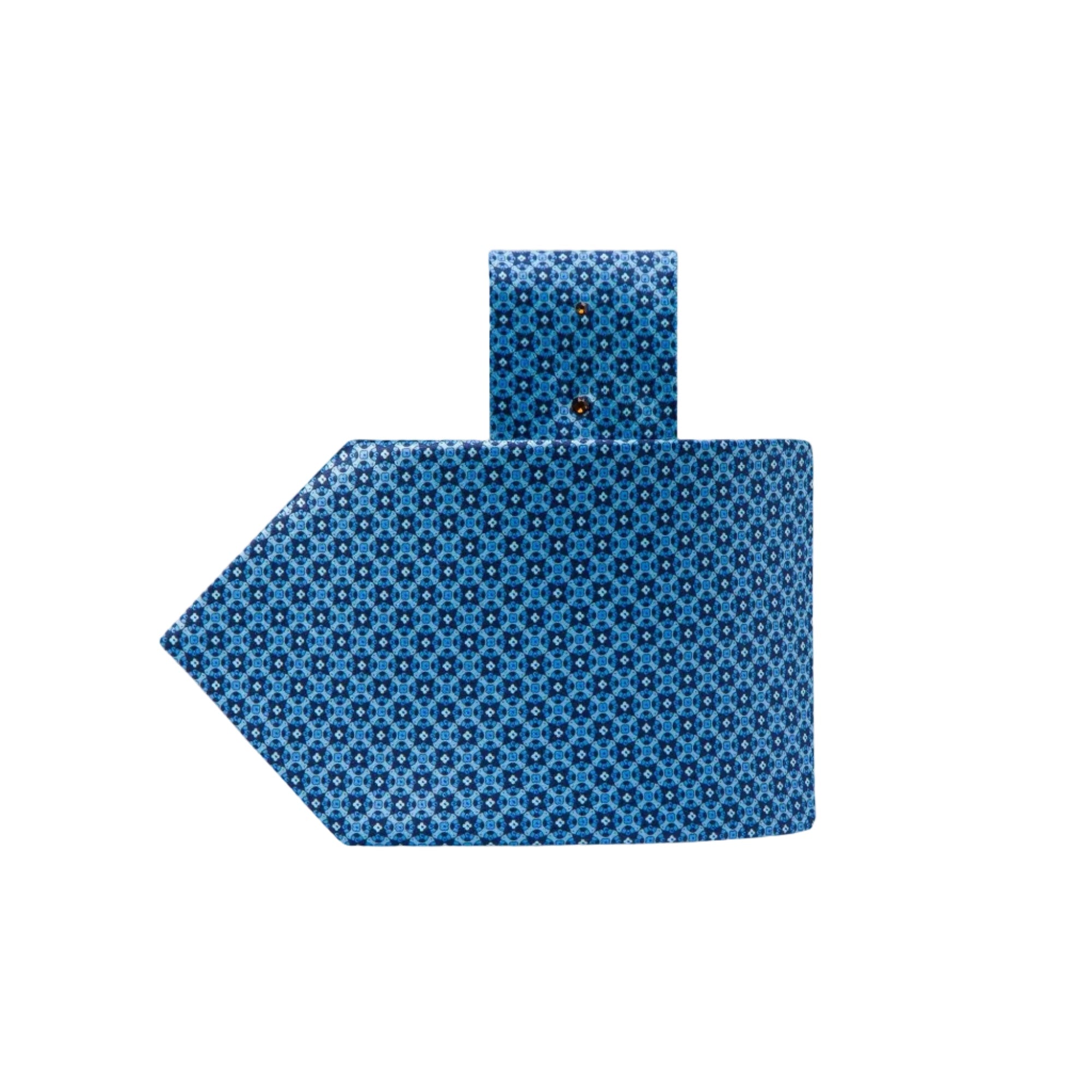 STEFANO RICCI Luxury Silk Long Tie BLUE/LIGHT BLUE - Henry Bucks