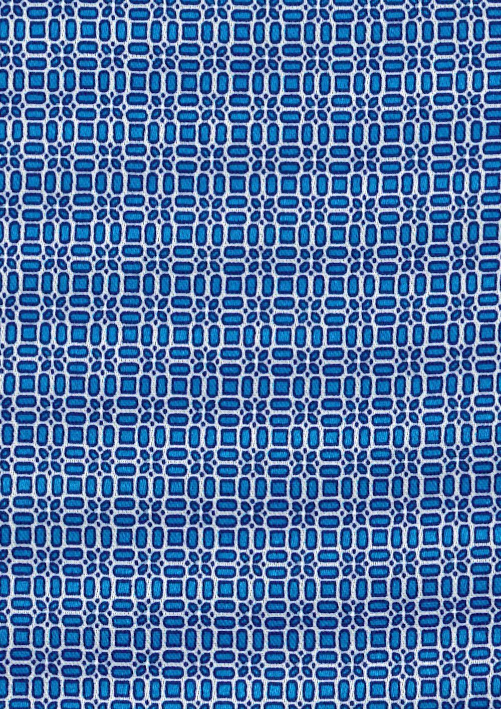 STEFANO RICCI Luxury Silk Long Tie BLUE/WHITE - Henry Bucks