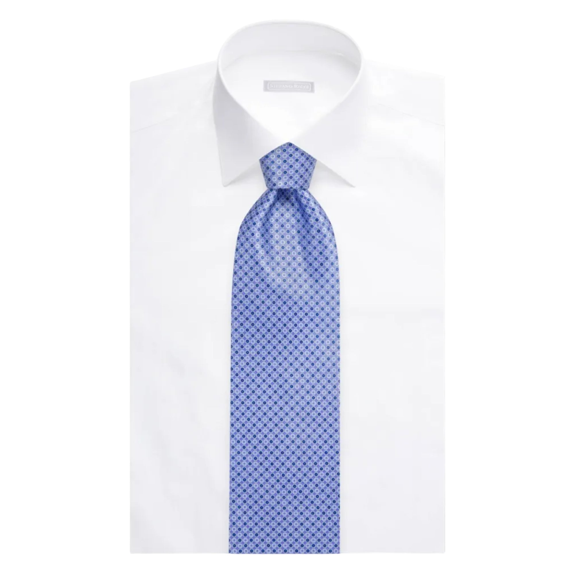 STEFANO RICCI Luxury Silk Long Tie VOILET BASE - Henry Bucks
