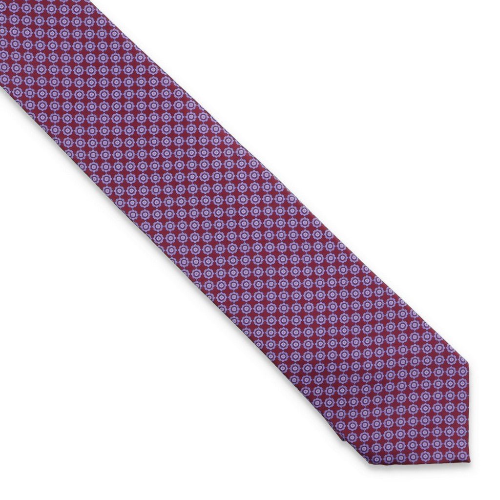 STEFANO RICCI Luxury Silk Tie PINK/BLUE - Henry Bucks
