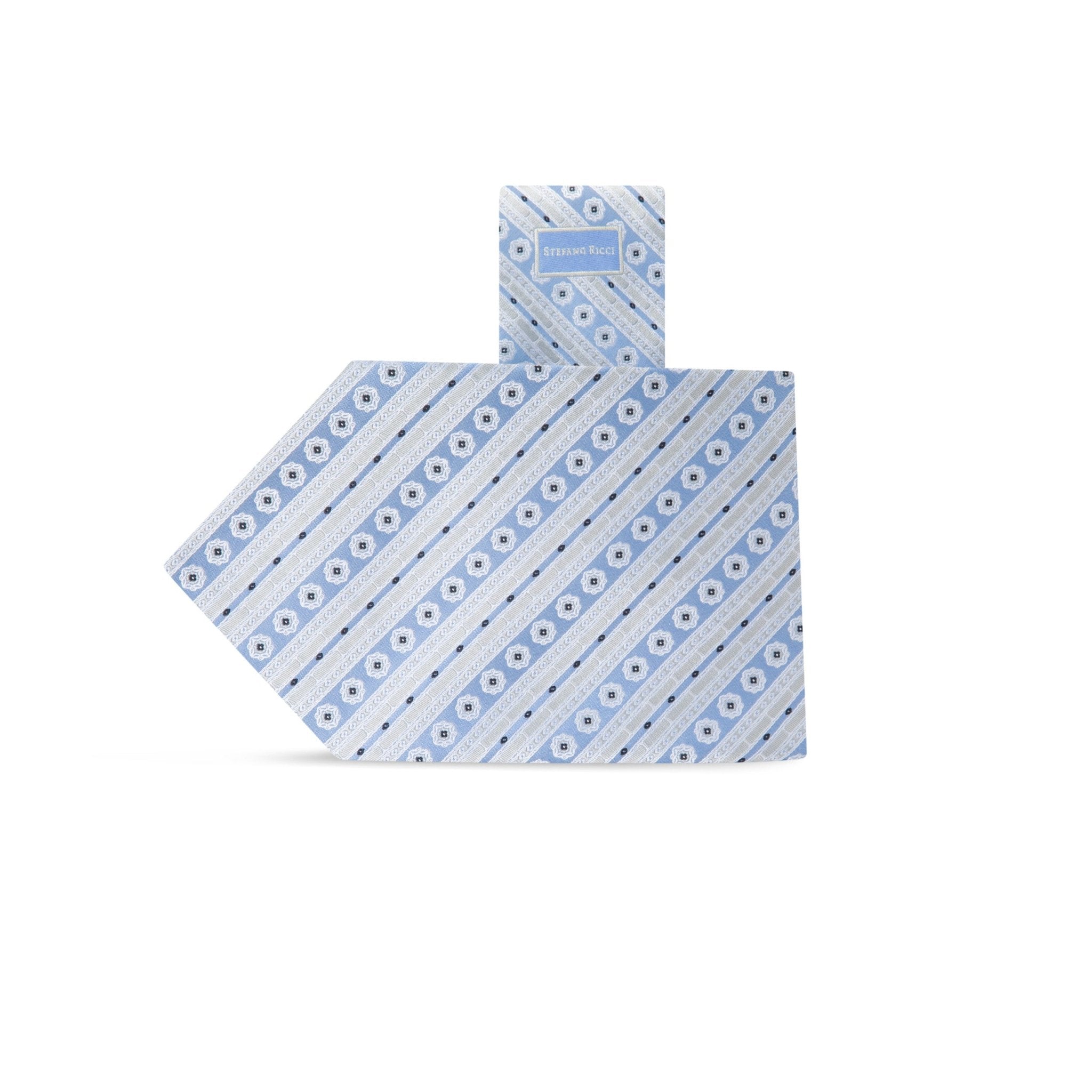 STEFANO RICCI Luxury Tie LIGHT BLUE - Henry Bucks