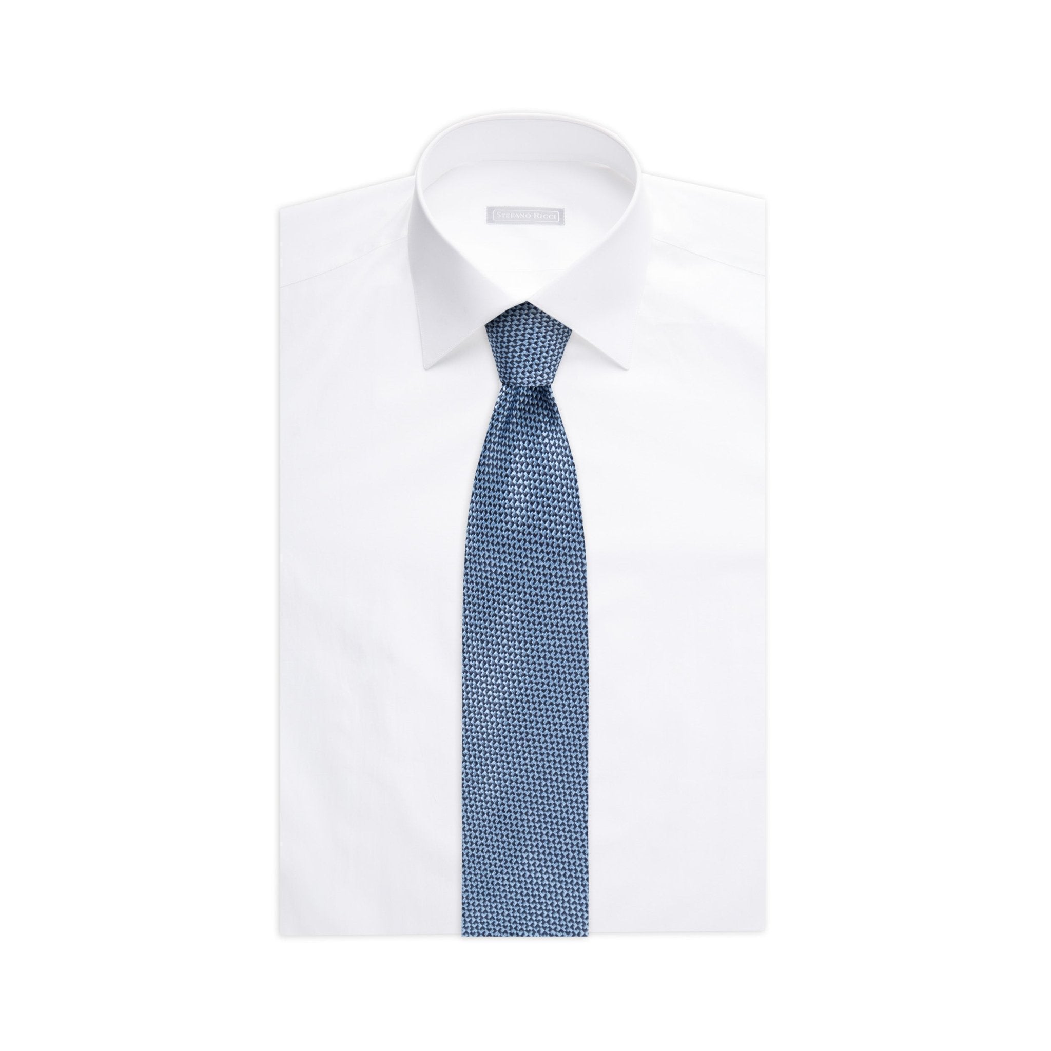 STEFANO RICCI Luxury Tie NAVY - Henry Bucks