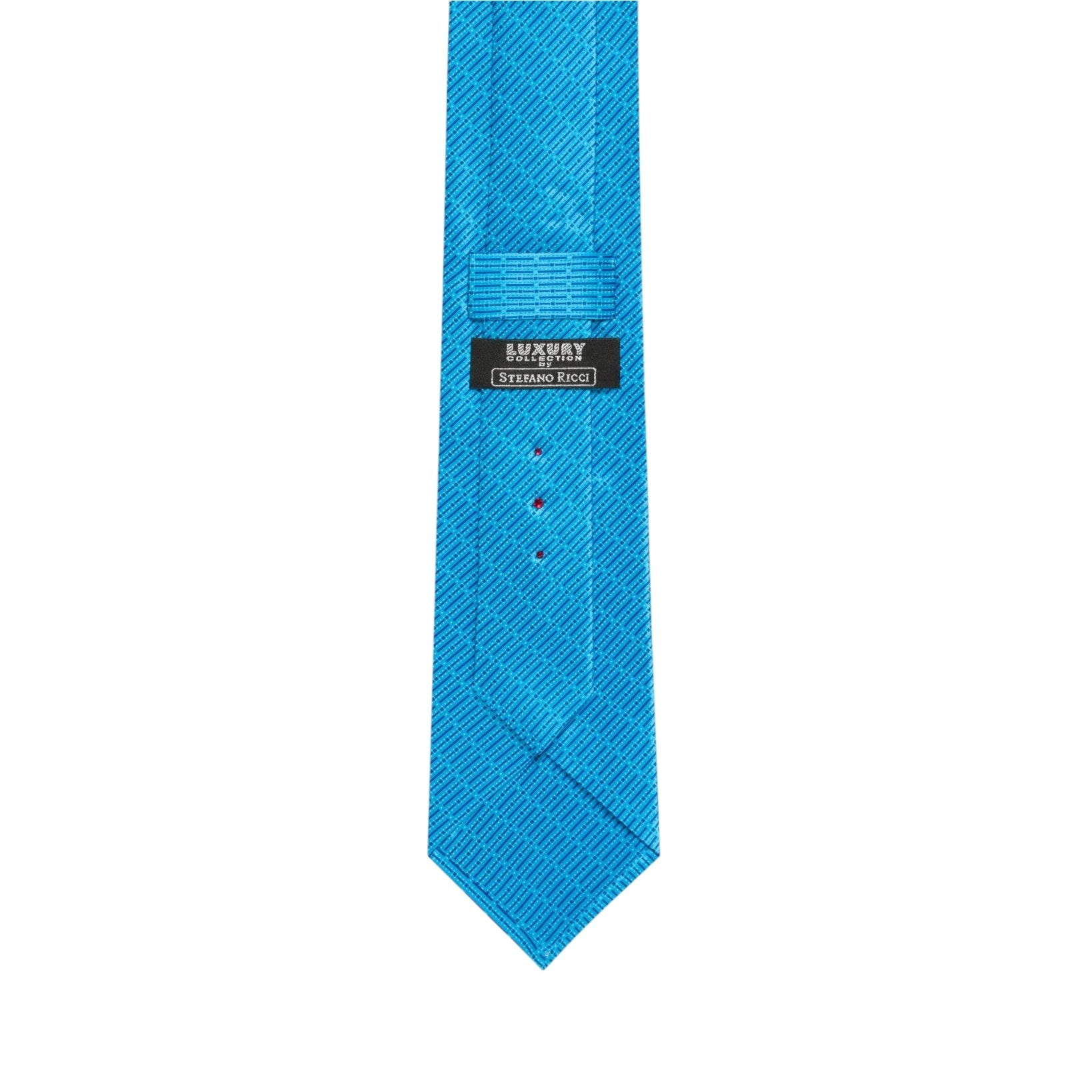 STEFANO RICCI Silk Luxury Tie BLUE/TURQUISE - Henry Bucks