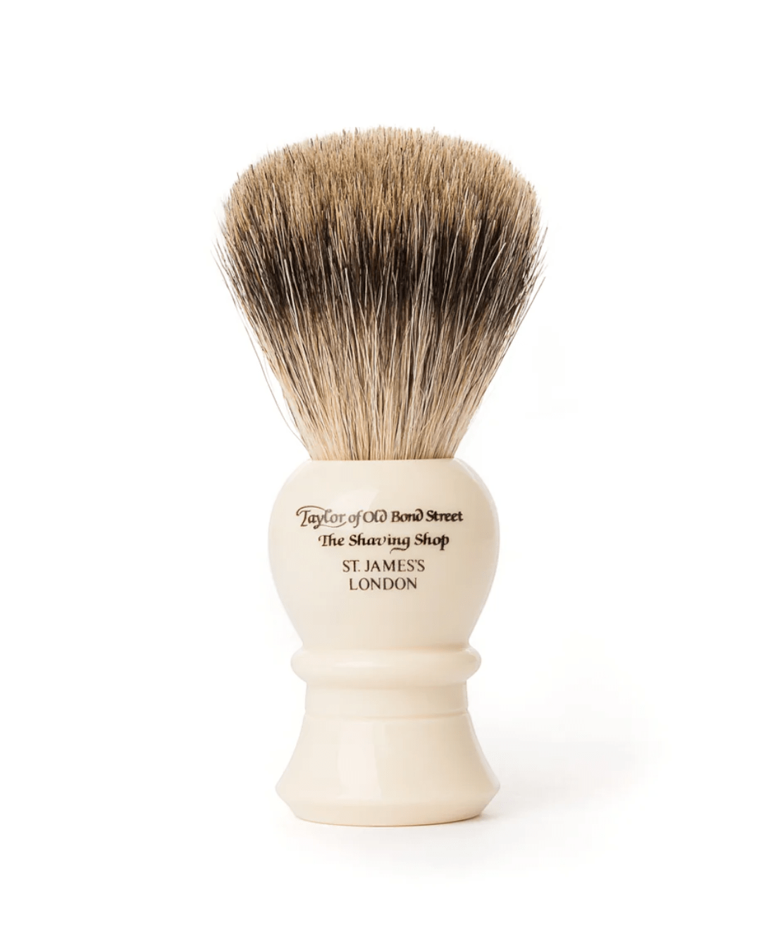 TAYLOR OF OLD BOND STREET Traditional Pure Badger Shaving Brush (Large) - Henry Bucks