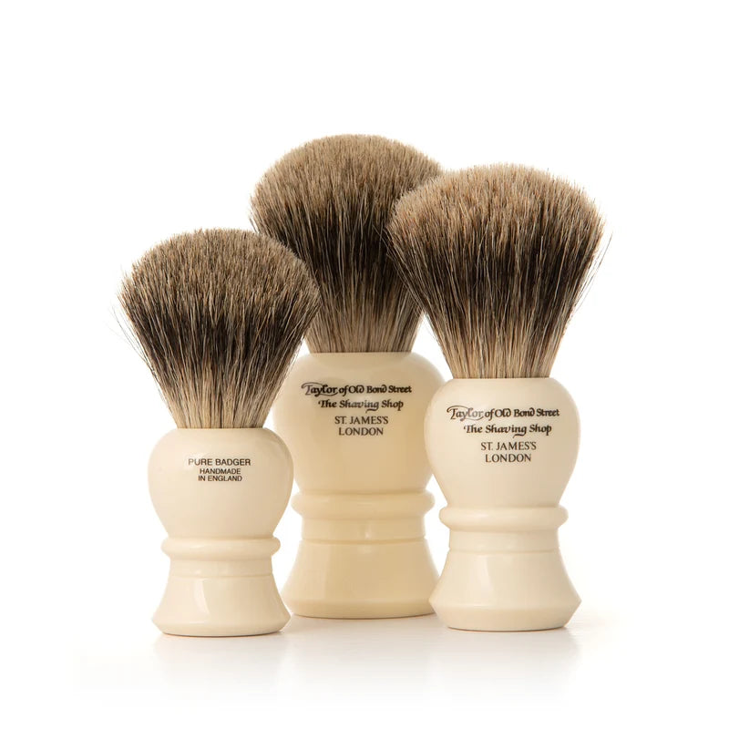 TAYLOR OF OLD BOND STREET Traditional Pure Badger Shaving Brush (Large)