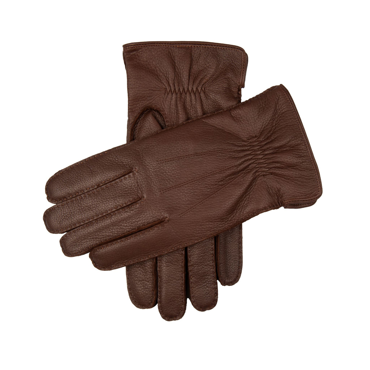 DENTS Deerskin Elastic Gloves WALNUT