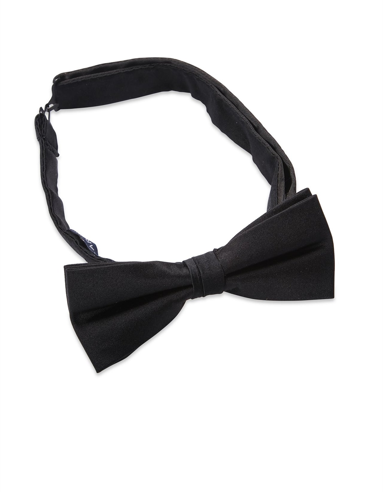 ABELARD Plain Satin Bow tie BLACK