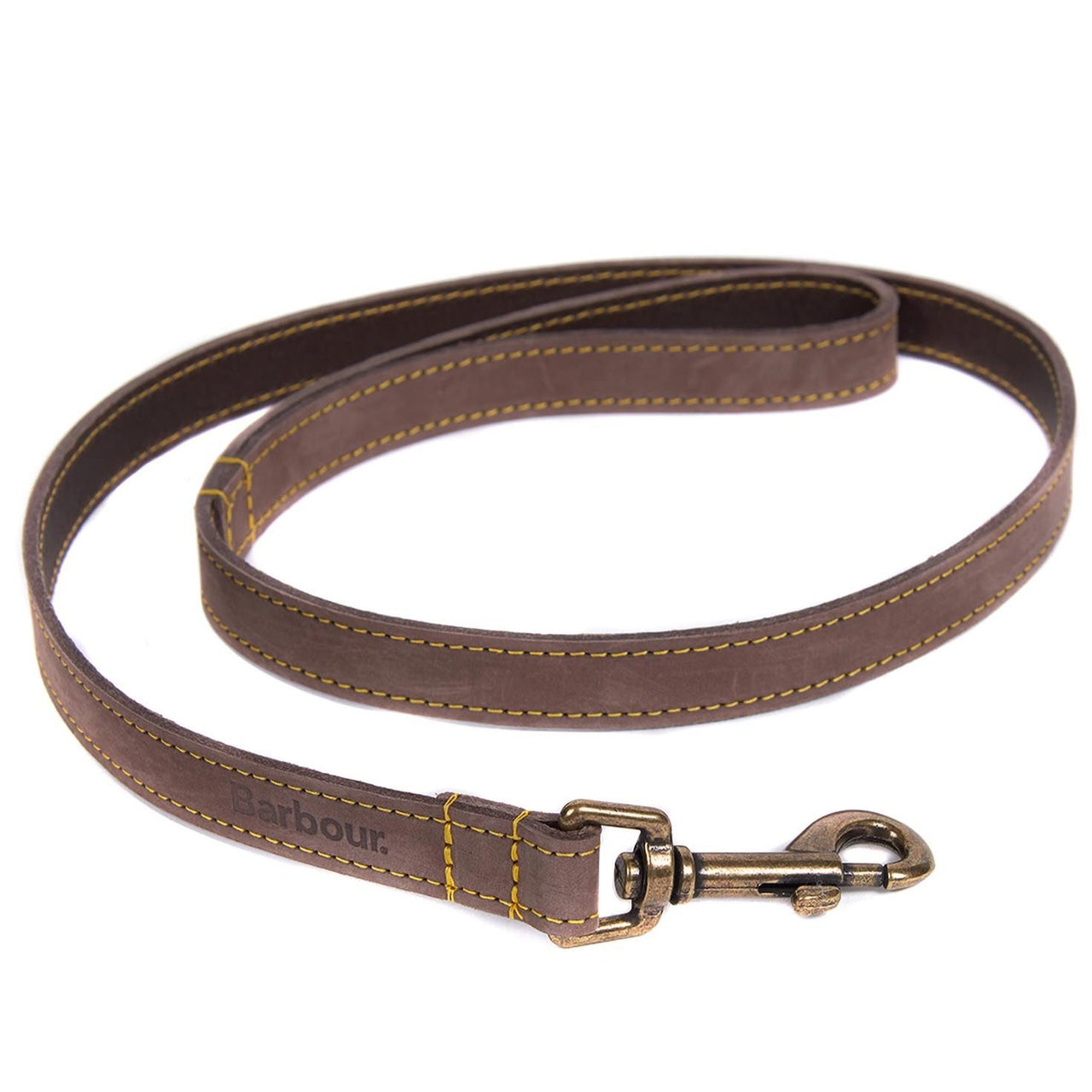 BARBOUR Leather Dog Lead BROWN