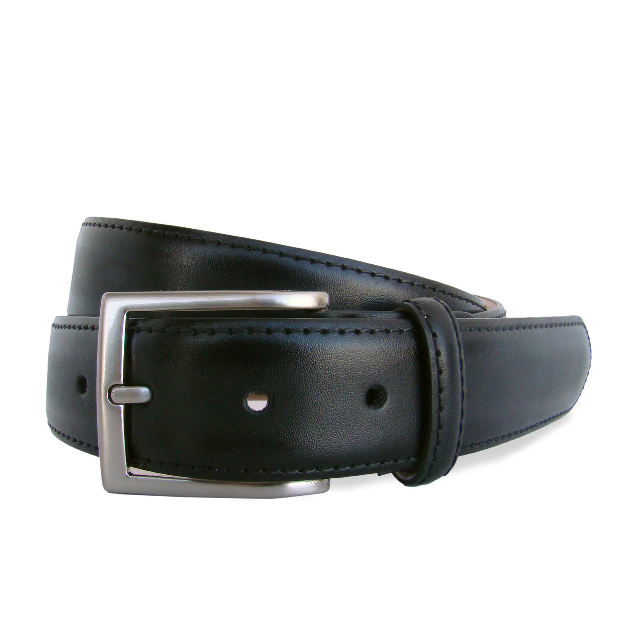 HENRY SARTORIAL x LEYVA Calf Leather Belt BLACK
