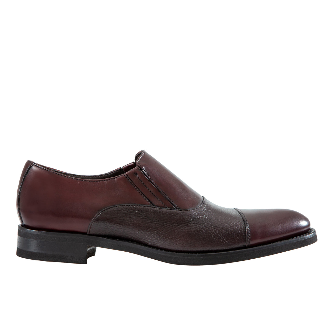 HENRY SARTORIAL Classic Elastic Loafers BURGUNDY