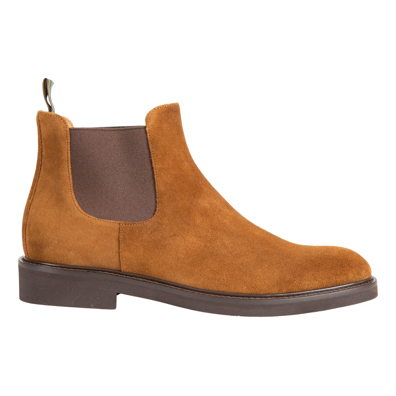HENRY SARTORIAL Suede Chelsea Boot CAMEL