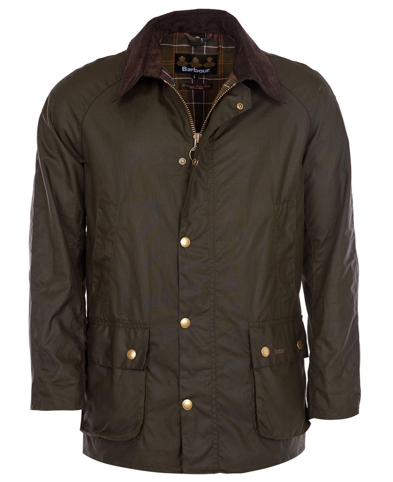 HENRY SARTORIAL X BARBOUR Ashby Wax Jacket OLIVE