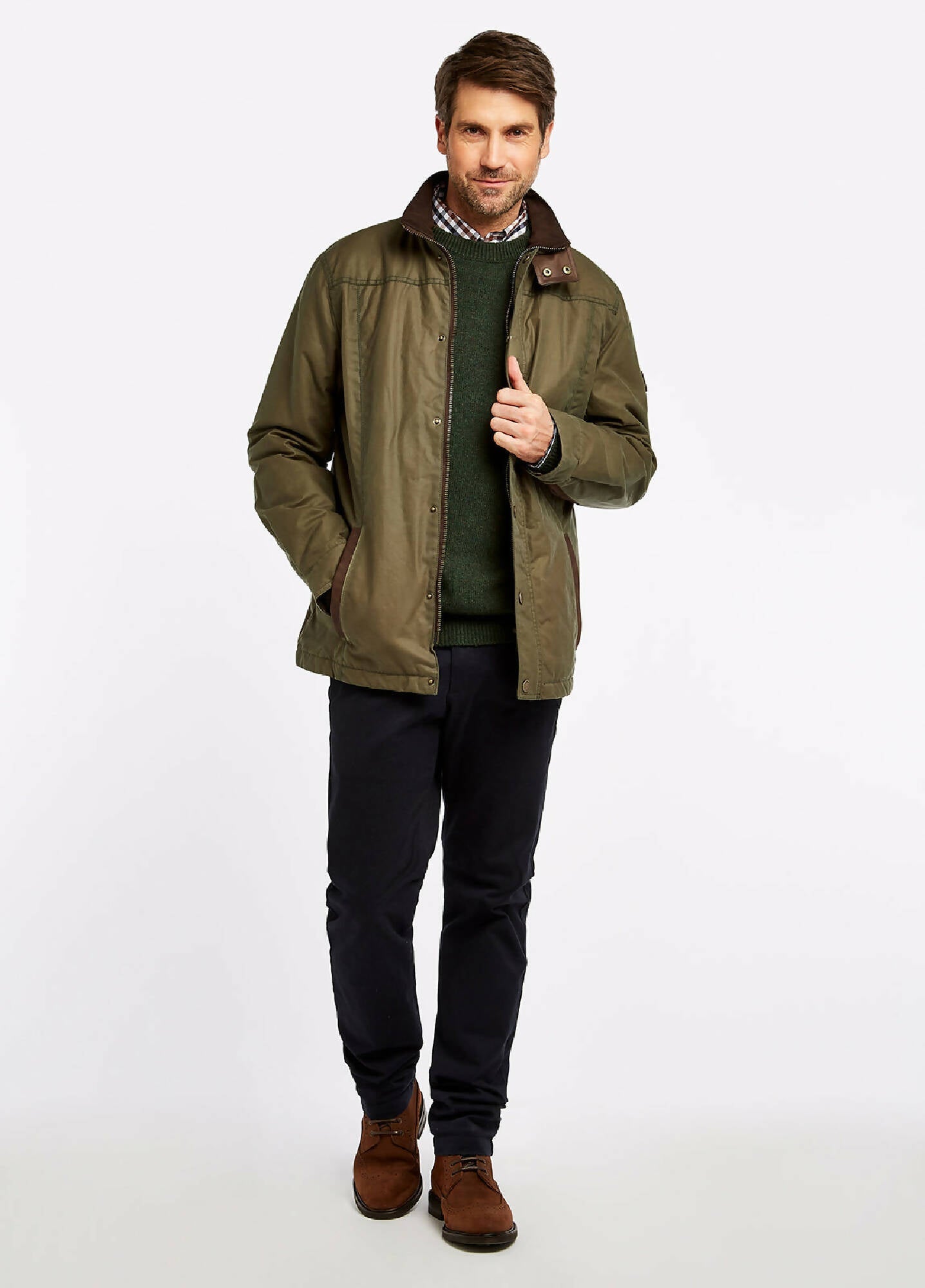 DUBARRY Carrickfergus Waxed Jacket DUSKY GREEN (Online only*) - Henry Bucks