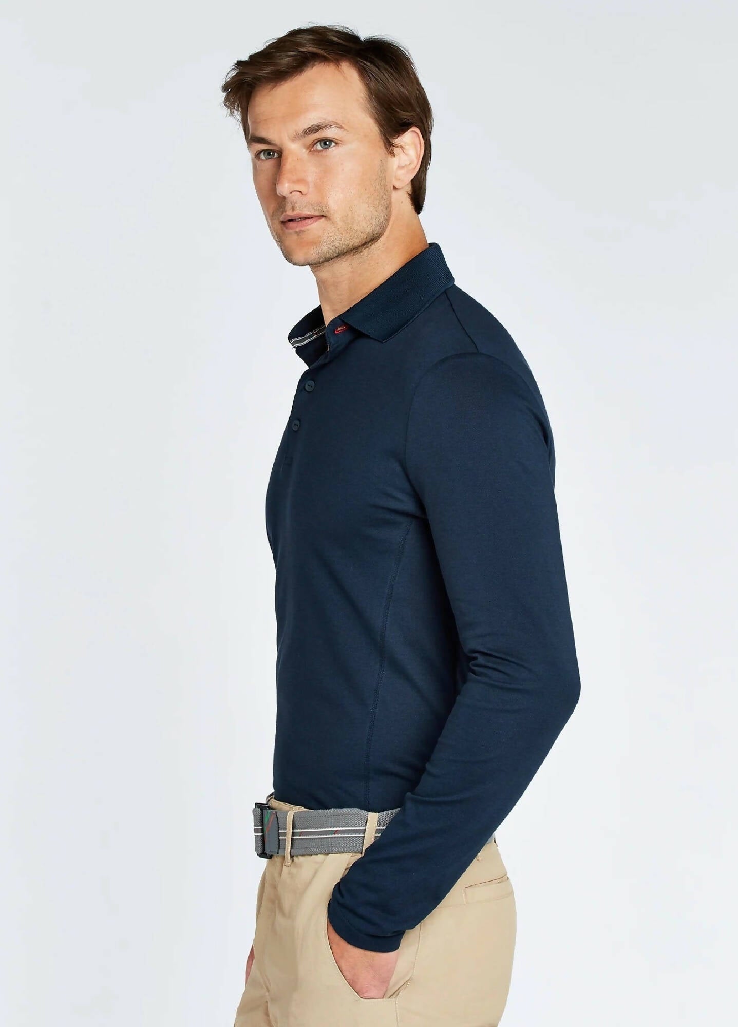 DUBARRY Freshford Long Sleeve Polo NAVY (Online only*) - Henry Bucks