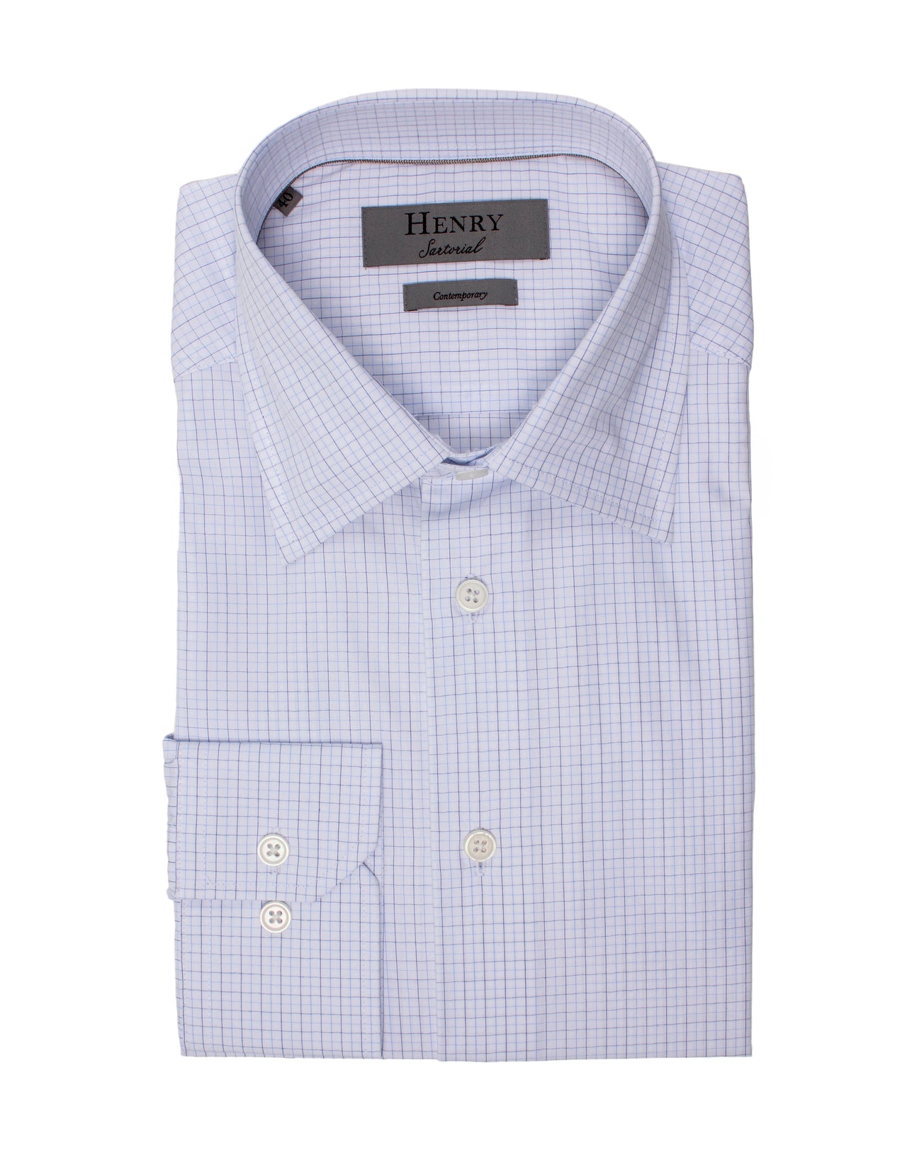 HENRY SARTORIAL Classic Fit Check Shirt MULTI
