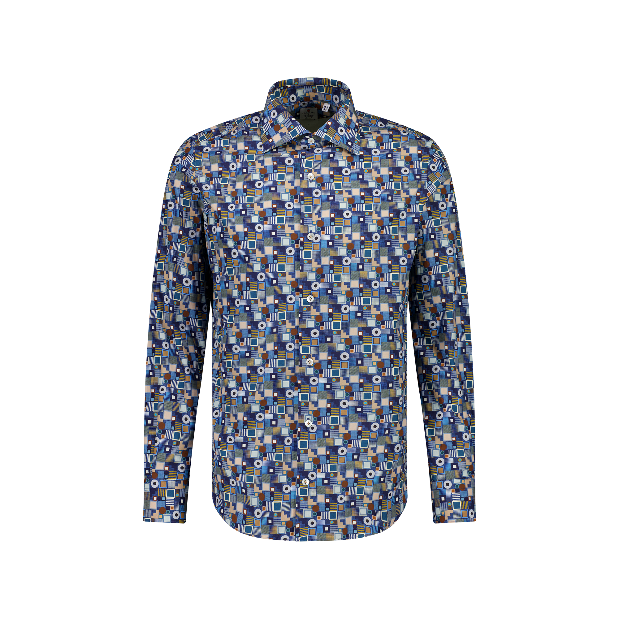 Cordone Flowerwear Style Shirt in BLUE PRINT