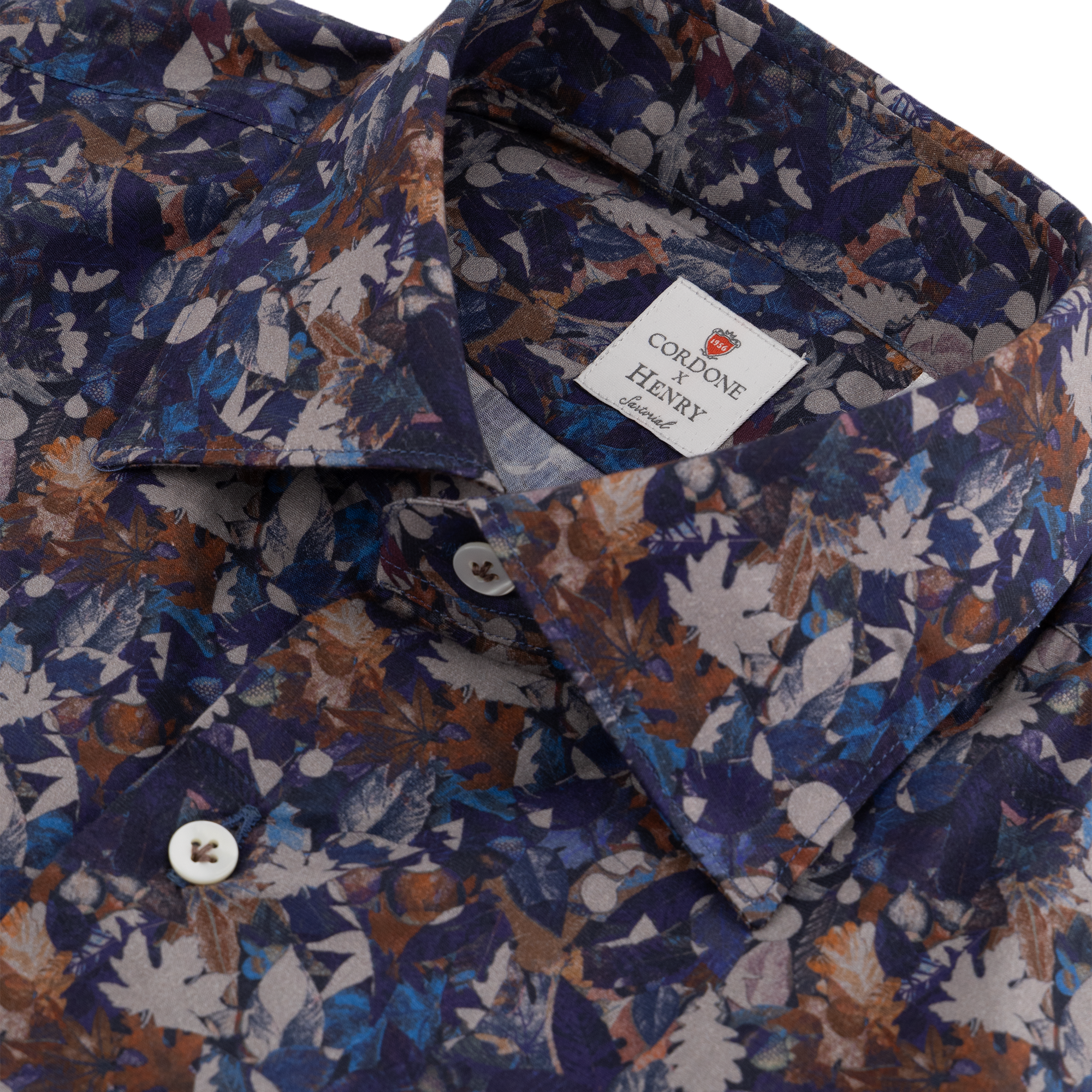 CORDONE Flowerwear Style Shirt in BLUE MULTI