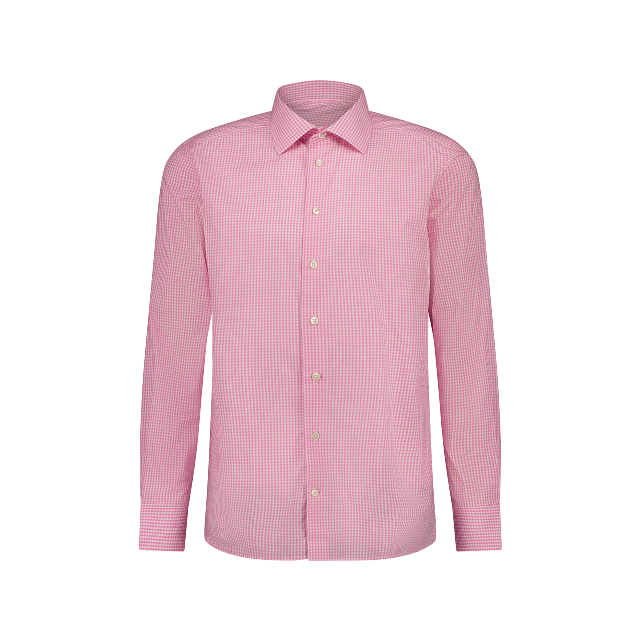 HENRY SARTORIAL Gingham Shirt PINK MULTI