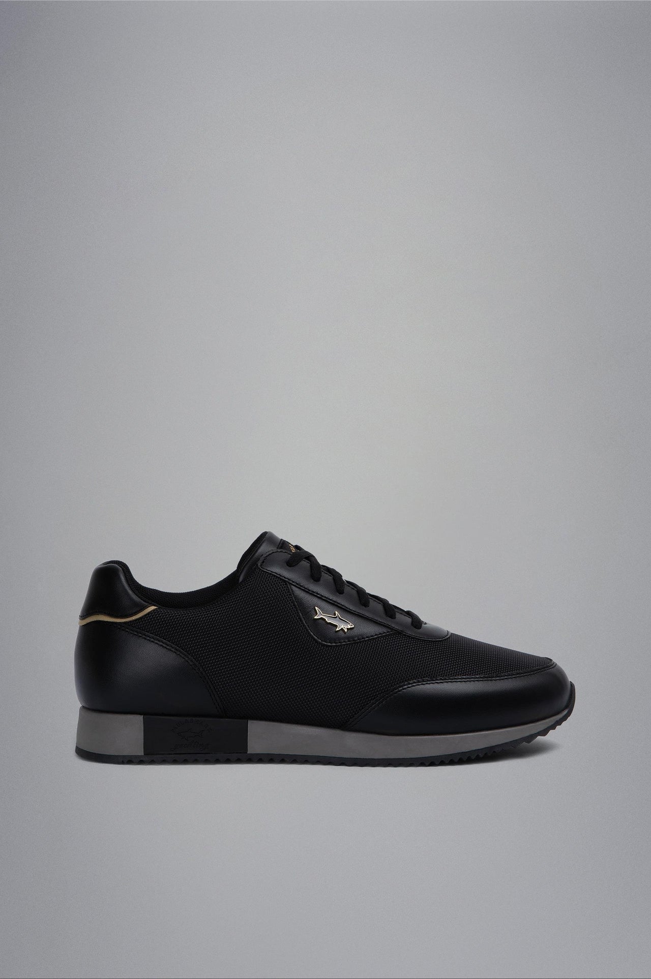 PAUL&SHARK X Techflab Leather Sneakers BLACK