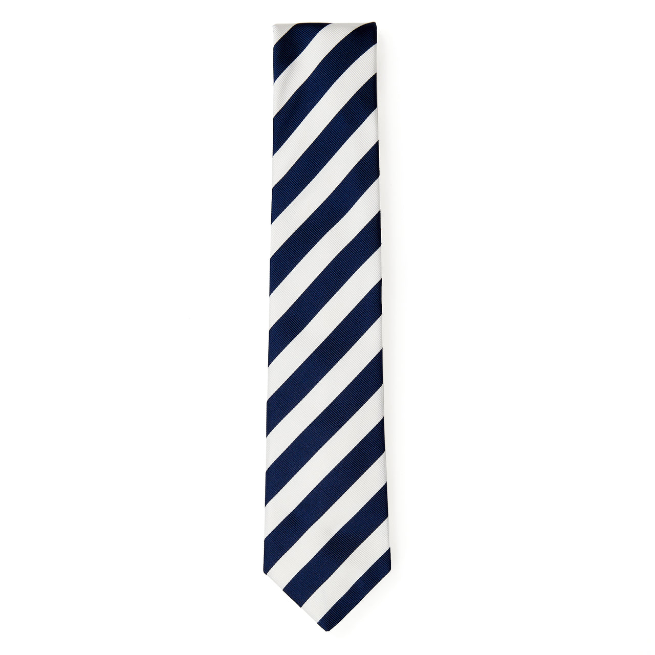 HENRY SARTORIAL x HEMLEY Stripe Tie NAVY/WHITE