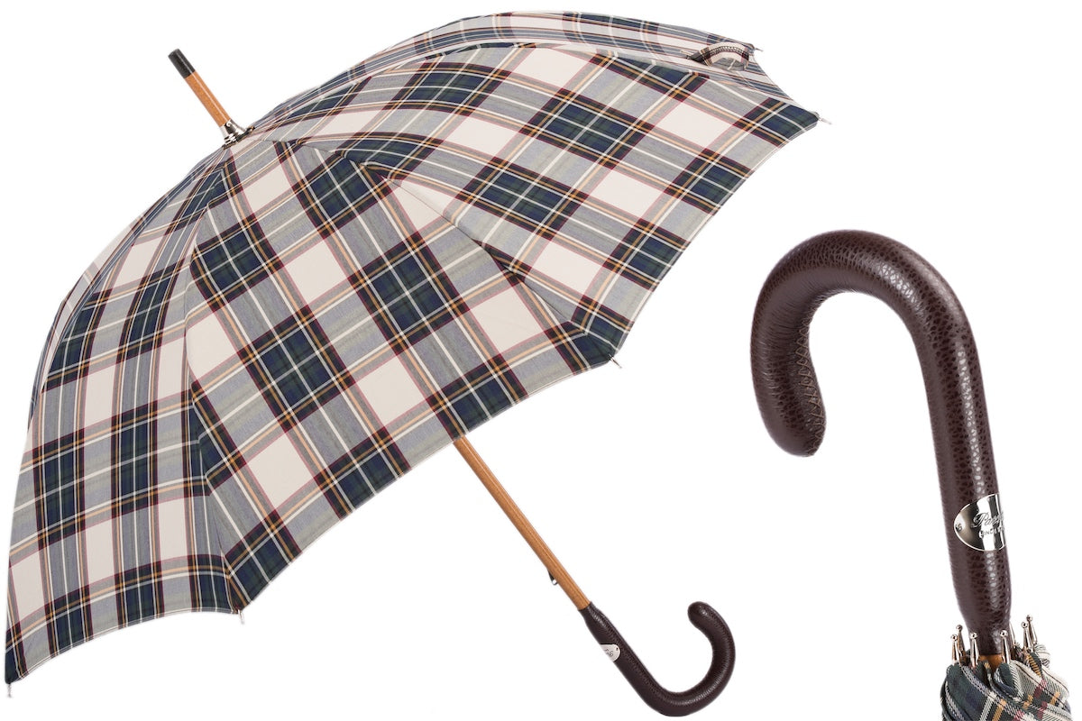 PASOTTI Tartan Lux Umbrella BROWN