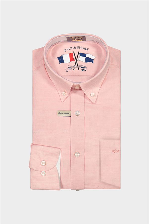 PAUL&SHARK Cotton & Linen Shirt PINK