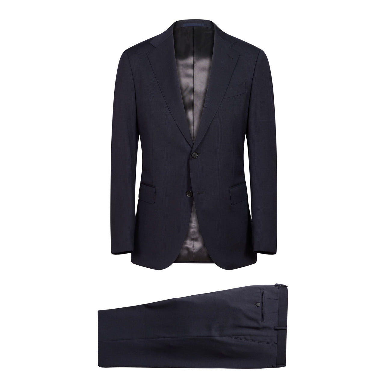 HENRY SARTORIAL X CARUSO Norma Single Breasted Wool Suit NAVY