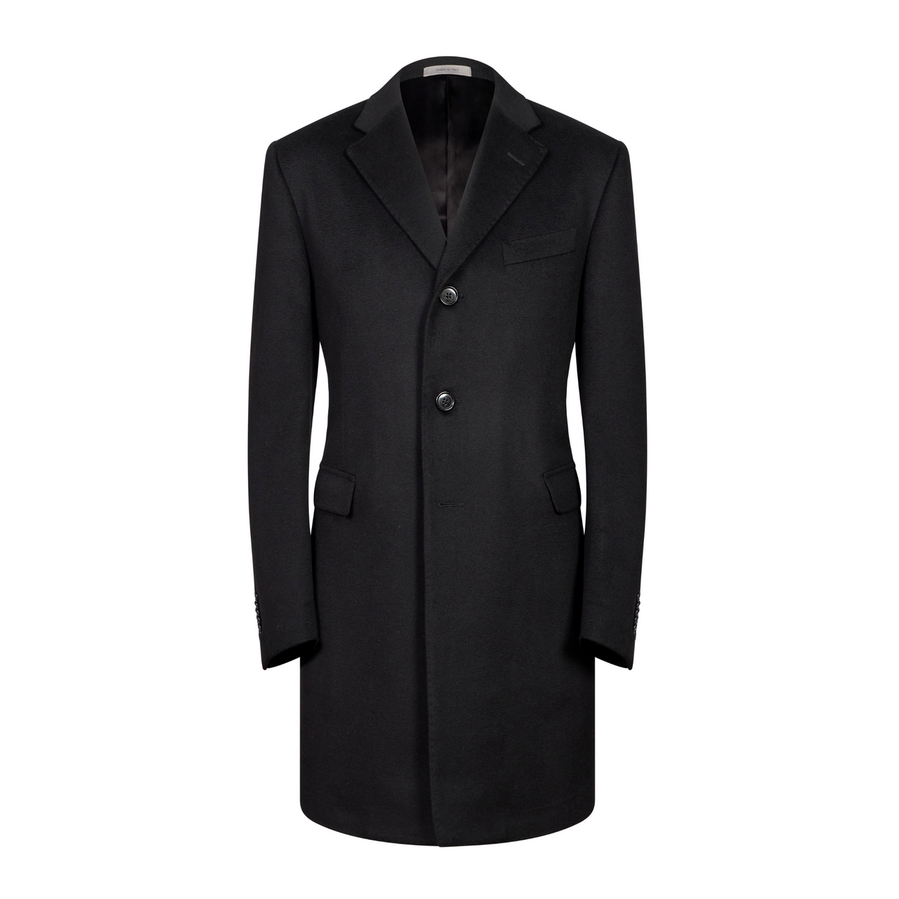 CORNELIANI Wool Top Coat BLACK REG