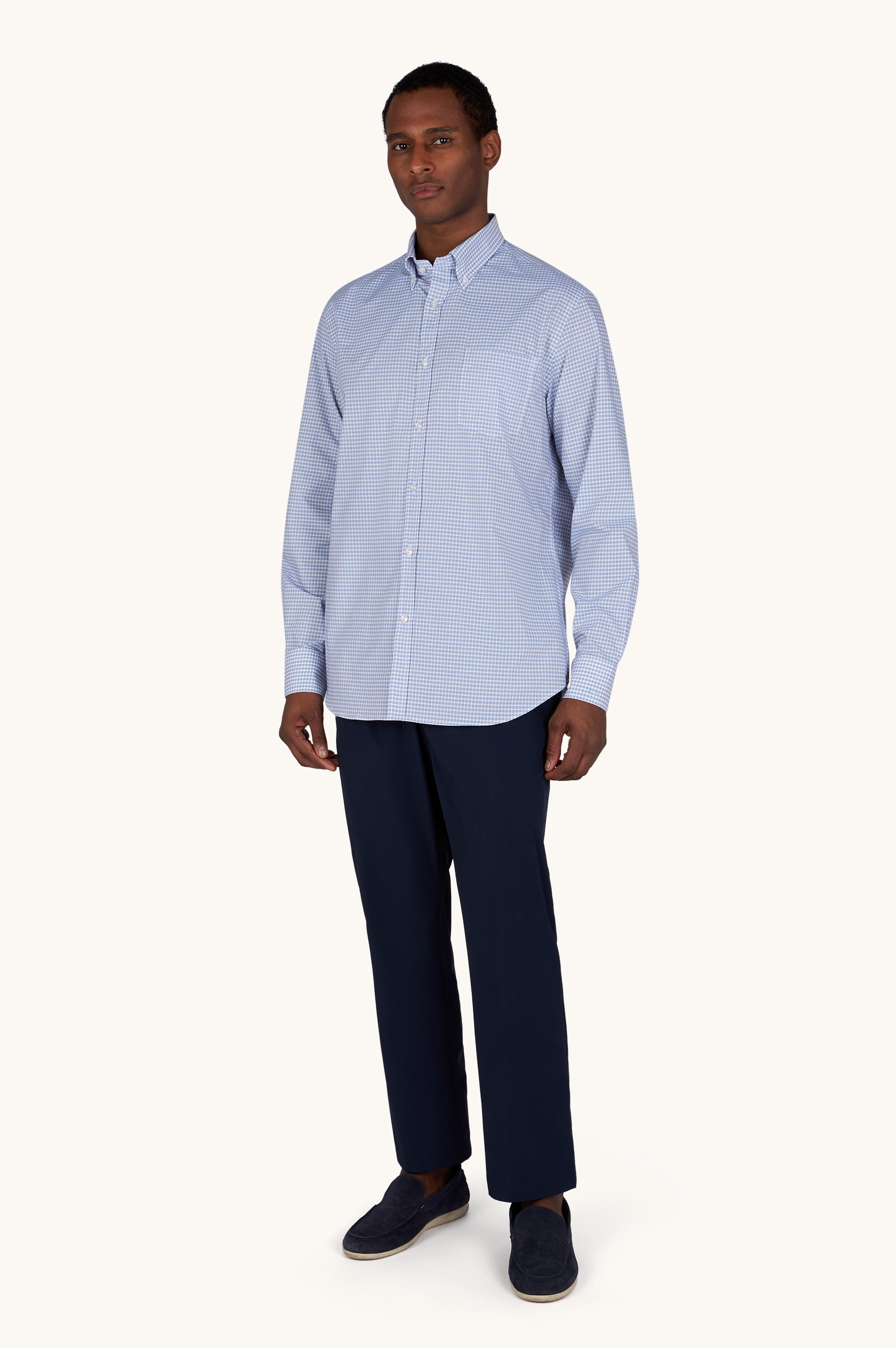 PAUL & SHARK Summer Breeze Check Cotton Shirt YELLOW