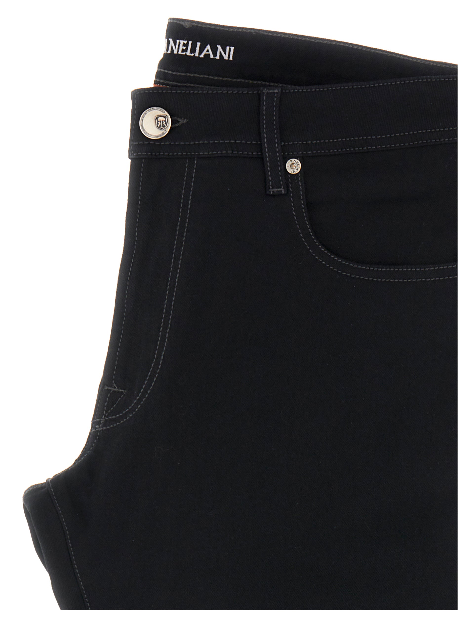 CORNELIANI Cotton Denim Jean BLACK