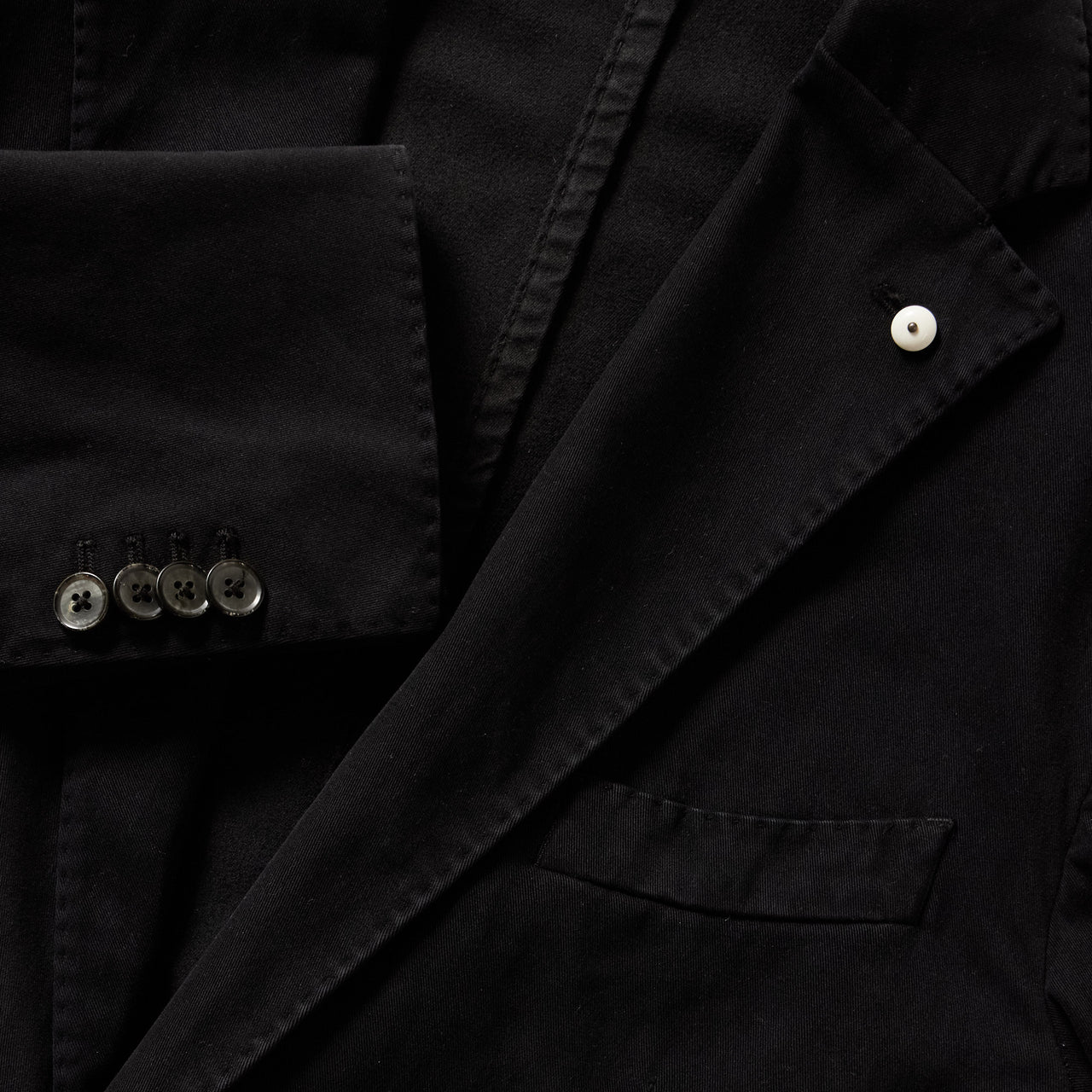 L.B.M. 1911 Unstructured Two-Button Jacket BLACK REG