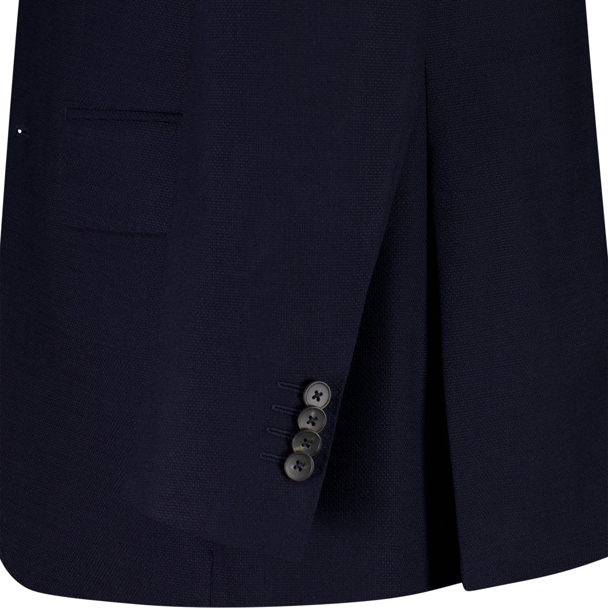 HENRY SARTORIAL London High Twist Travel Wool Blazer INDIGO LG