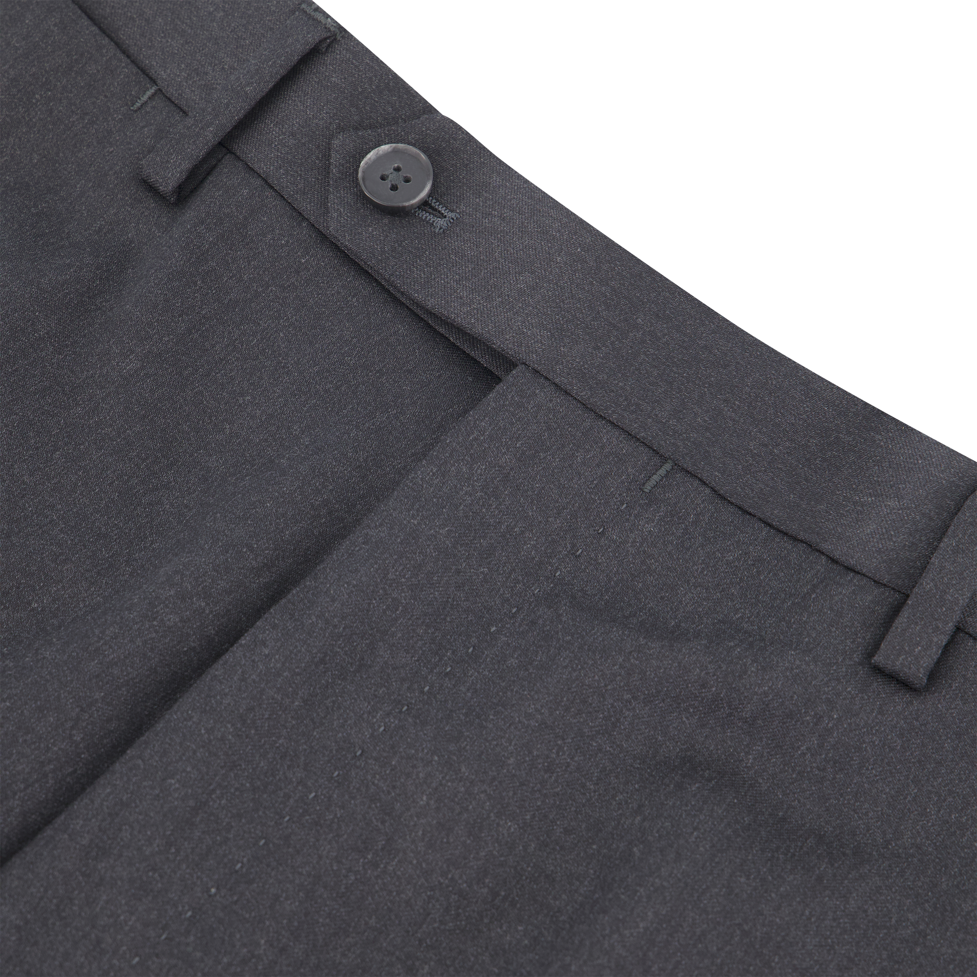 HENRY SARTORIAL Plain Trouser CHARCOAL