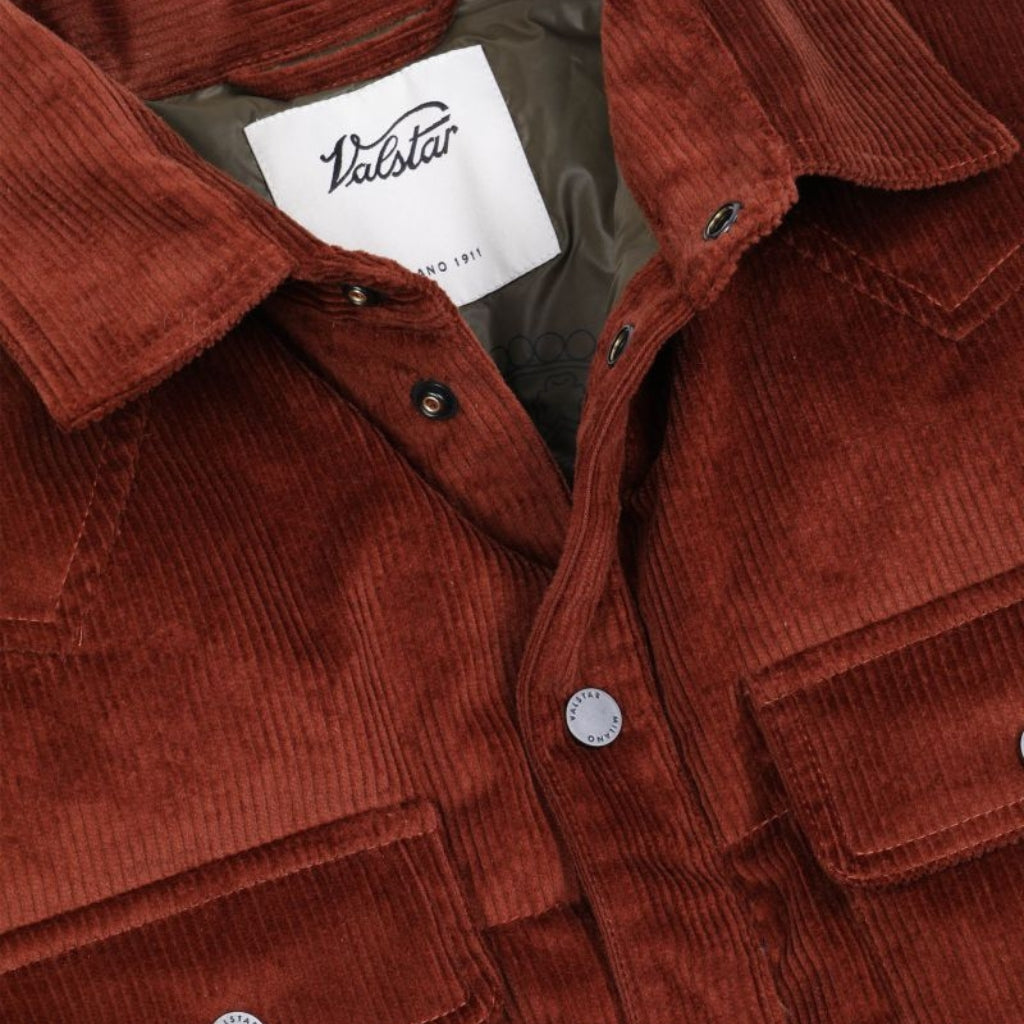 VALSTAR Buffalo Overshirt BROWN ECRU