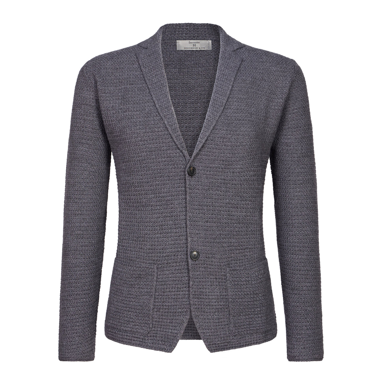 MCKINNON & CO X FERRANTE Buttoned Wool Cardigan GREY