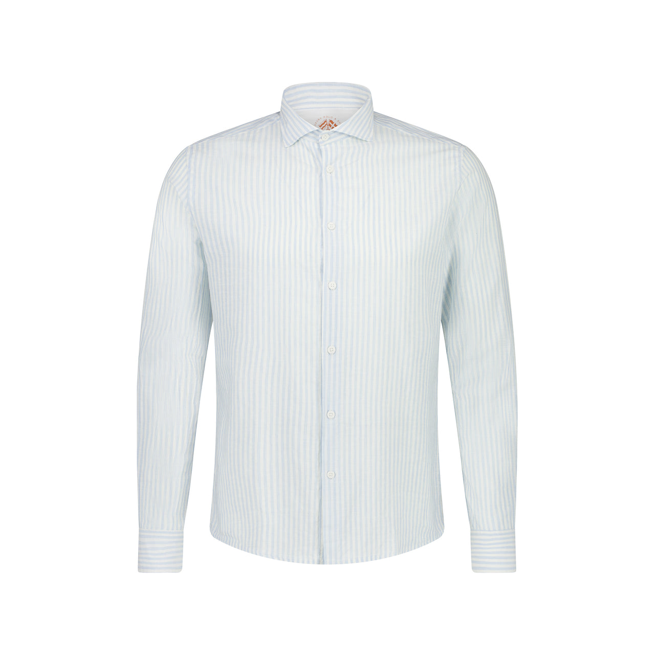 FRADI Cotton/Linen Stripe Shirt WHITE/SKY
