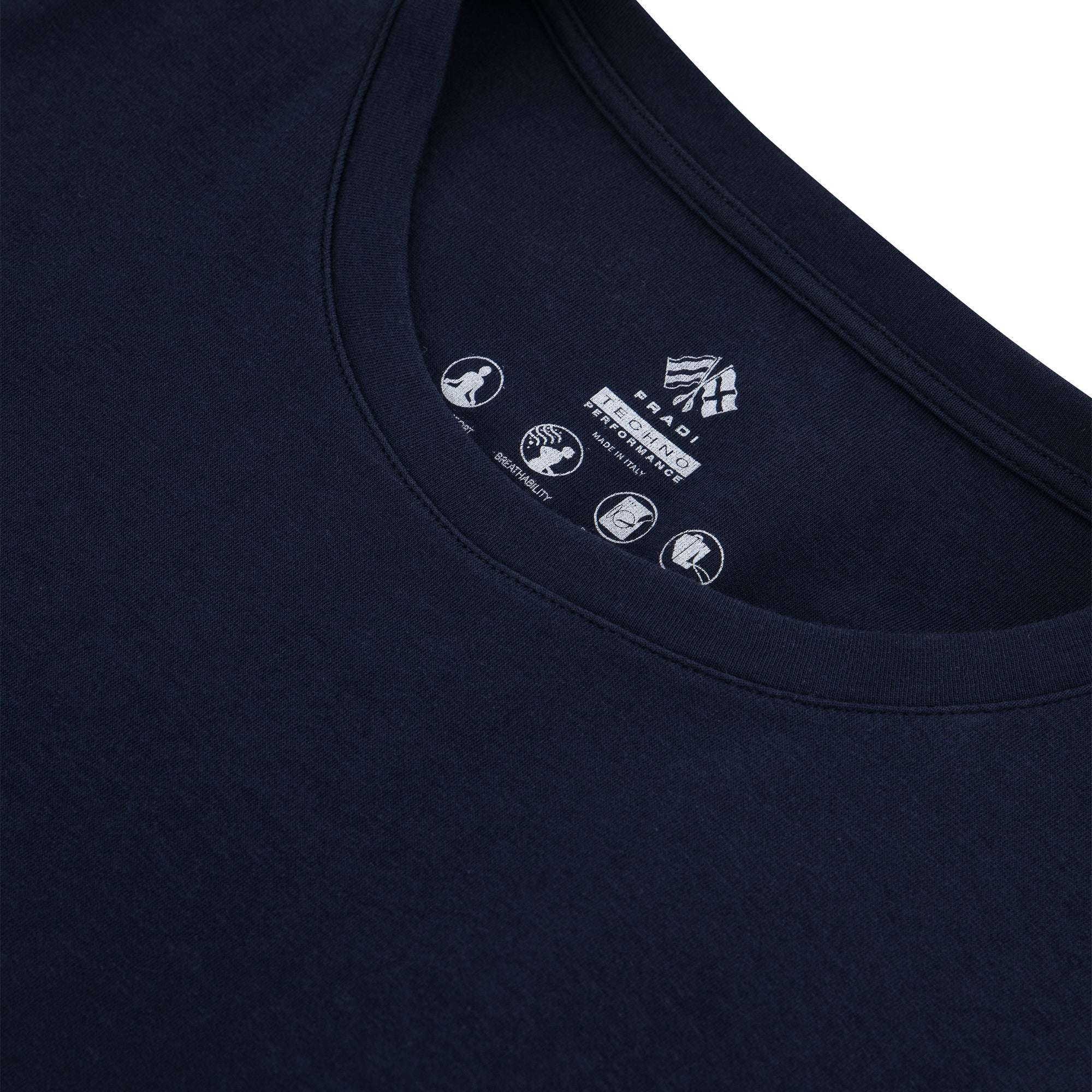 FRADI Long Sleeve Tee Blended Cotton NAVY