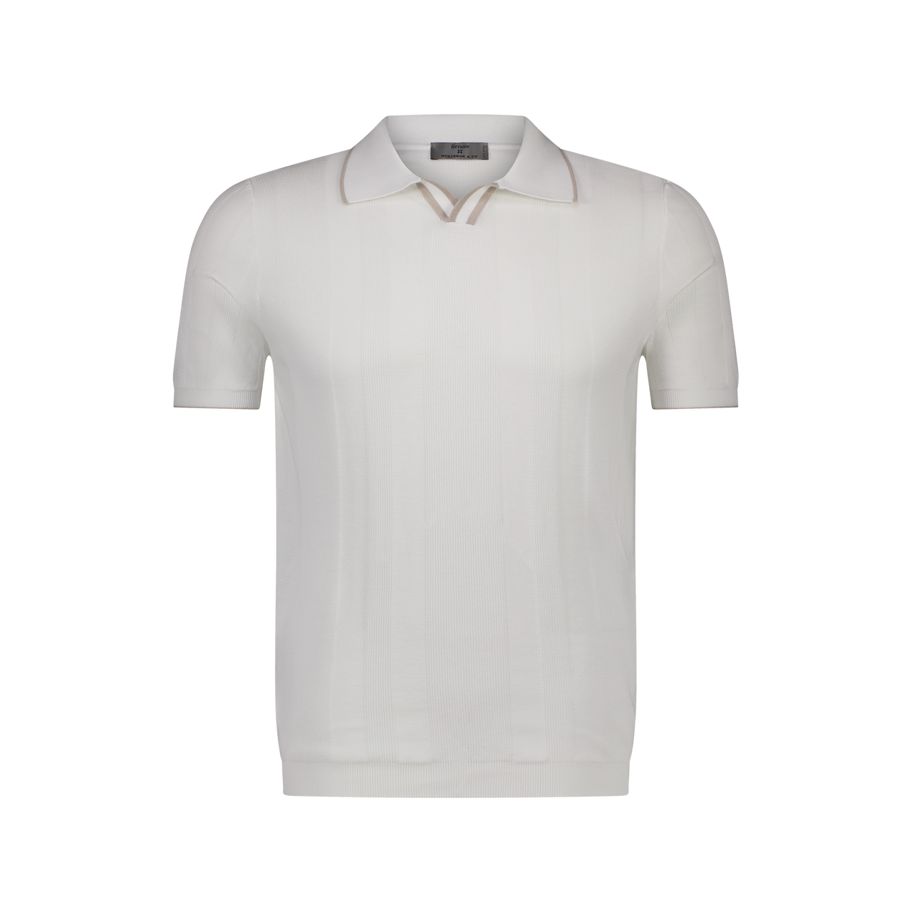 MCKINNON x FERRANTE Short Sleeve Polo WHITE