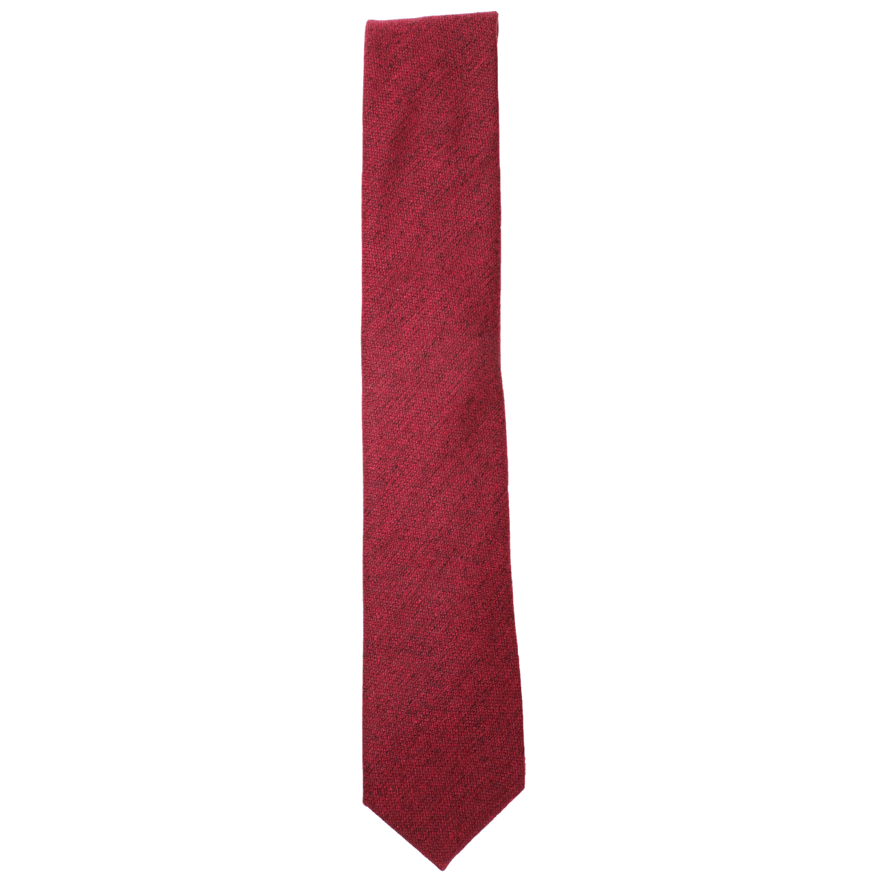 HENRY SARTORIAL X HEMLEY Wool/Silk Blend Tie DEEP RED